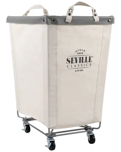 Seville Classics Rolling Laundry Hamper In Neutral
