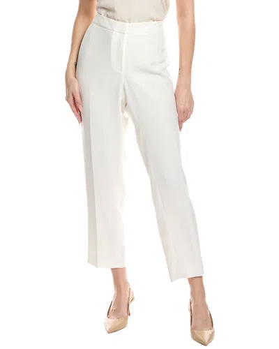 Lafayette 148 New York Plus Front Zip Bleecker Pant In White