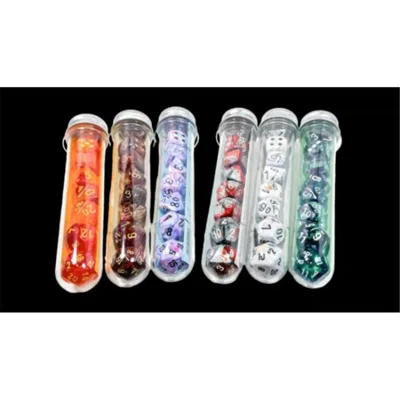 Chessex Manufacturing 7 Polyhedral Dice Set Sampler 8 Lab Dice - 18 Count