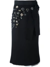 DOLCE & GABBANA embellished stretch cady skirt,DRYCLEANONLY