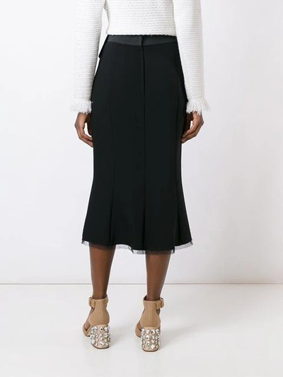 Shop Dolce & Gabbana Embellished Stretch Cady Skirt