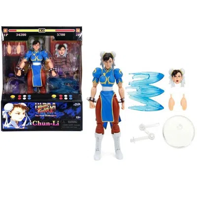 Jada Toys Jada Chun-li 6 Moveable Figure With Accessories & Alternate Head & Hands Ultra Street Fighter Ii-the