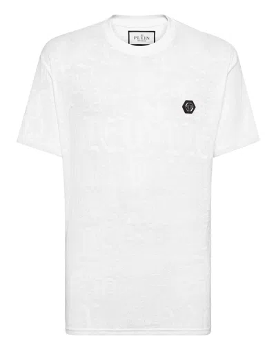 Philipp Plein Lightweight Short Sleeve Crew Neck T-shirt In White