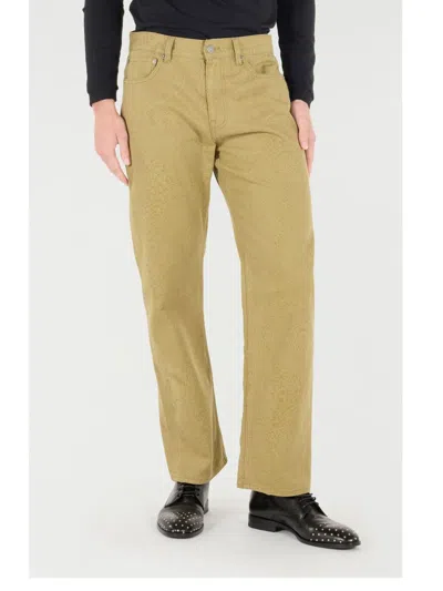 Roberto Cavalli Python-print Five-pocket Pants In Neutrals