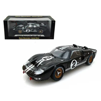 Shelby Collectibles 1 By 18 Scale Diecast 1966 Ford Gt-40 Mk 2 Black2 Model Car