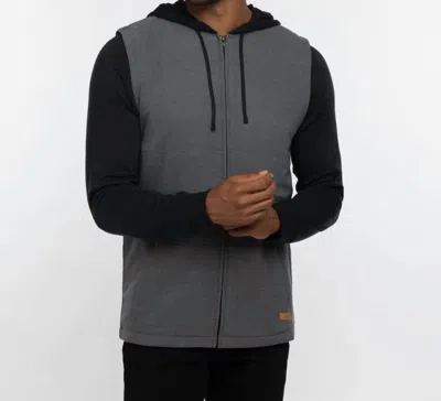 Travismathew Scavenger Hoodie In Heather Dark Grey In Multi