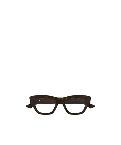 Bottega Veneta Bv1360o Linea Ribbon 007 Havana Glasses In Brown