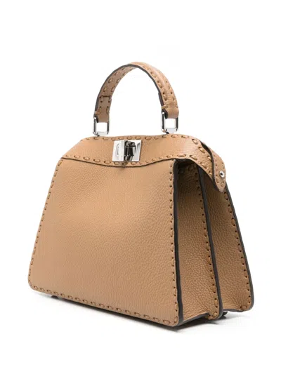 Fendi Soft Small Bag Adjustable Strap In Brown