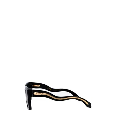 Roberto Cavalli Nero Lucido Acetate Sunglasses In Black