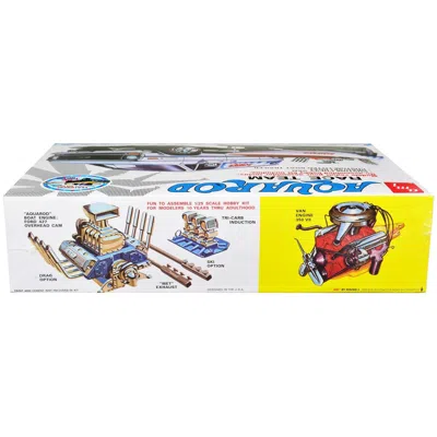 Amt Skill 2 Model Kit Chevrolet Custom Van With Drag By Ski Boat & Trailer Rod Race Team 1 By 25 Scale M