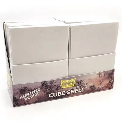 Arcane Tinmen Cube Shell Card Deck Box, Ashen White - 8 Piece