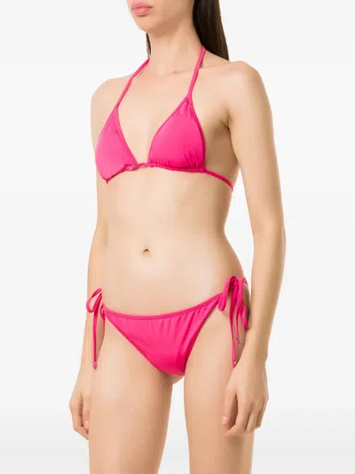 Amir Slama Triangle Bikini Set In Pink