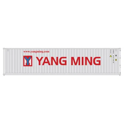 Kato 40 Ft. Yang Ming Gunderson Maxi-i 5-unit Container Well Cars Ttx - 759364 Silver