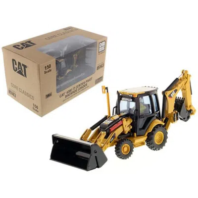 Diecast Masters Center Pivot Backhoe Loader With Working Tools With Operator Core Classics Series 1 By 50 Diecast Mo