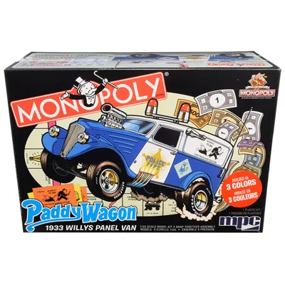 Mpc Skill 2 Snap Model Kit 1933 Willys Panel Paddy Wagon Police Van Monopoly 85th Anniversary 1-25 Scale