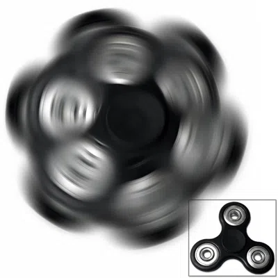Edgework Fidget Tri-spinner Black Edc All-metal Weighted Bearing Adhd Focus Stress Reliever Hand Toys