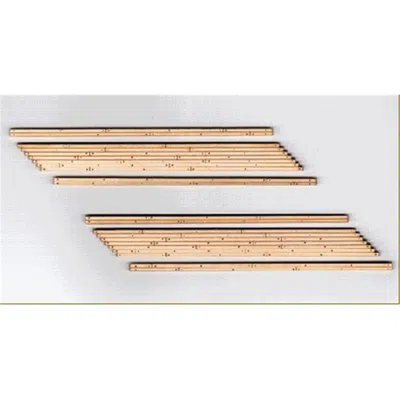 Blair Line 2 Each N Scale Wood Angled Left Grade Crossing