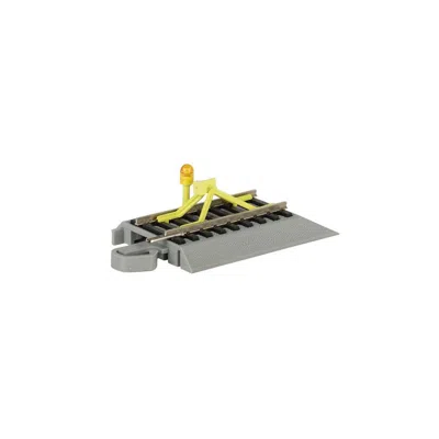 Bachmann Ho Nickel Silver E-z Model Track Bumper With Flashing Led