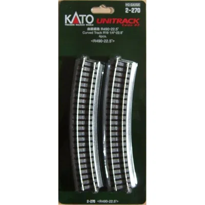 Kato 19.2 In. Curve Track - Piece Of 4, Red