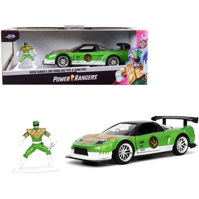 Jada Toys Jada 2002 Honda Nsx Type-r Japan Spec Right Hand Drive & Green Ranger Diecast Figurine Power Rangers