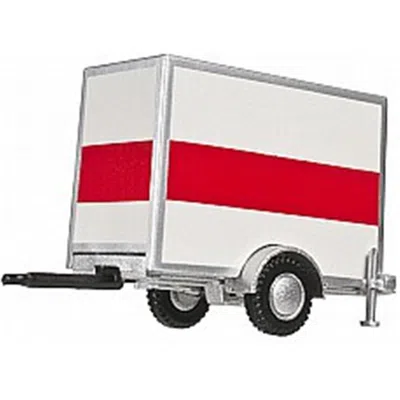 Atlas Ho Trailer Standard Box Trailer With Single Axle - Orange Stripe Delivery