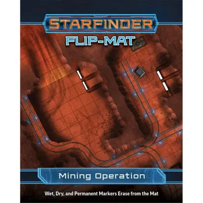 Paizo Starfinder Roleplaying Game Flip-mat Mining Operation Board Game