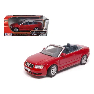 Motormax Audi A4 Red Convertible 1-18 Diecast Model Car