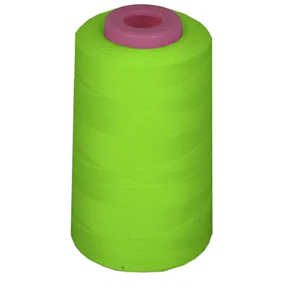 La Linen 6000 Yards 100 Percent Polyester Cone Serger Thread, Lime - A401
