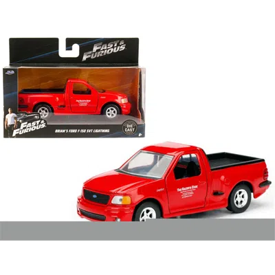 Jada Toys Jada Brians 1999 Ford F-150 Svt Lightning Red Fast & Furious Movie 1 By 32 Diecast Model Car