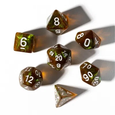 Sirius Dice Treasure Series Peridot Dice Set Set Of 7