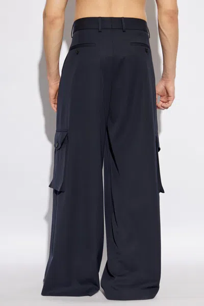Dries Van Noten Piers Cargo Pants In Blue