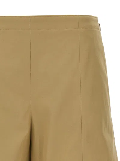 Theory Cotton Shorts With Back And Side Pockets In Trench