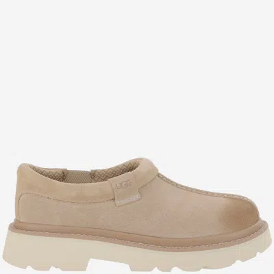 Ugg Suede Lace-up Chunky Sole Shoes In Brown