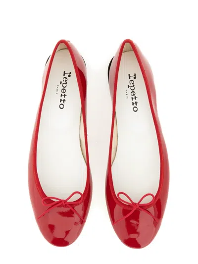 Repetto Cendrillon Flat Ballets With Leather Sole In Red