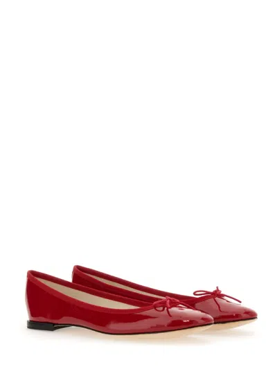 Repetto Cendrillon Flat Ballets With Leather Sole In Red