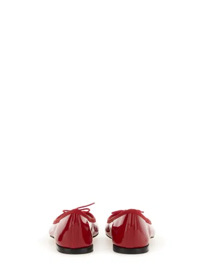 Repetto Cendrillon Flat Ballets With Leather Sole In Red