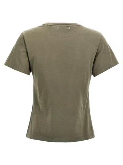 Golden Goose 'doris' Embellished Front T-shirt In Green