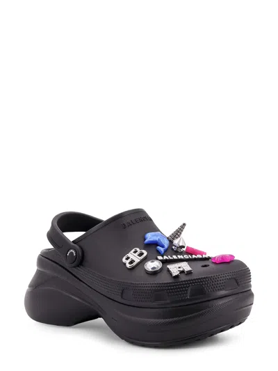 Balenciaga Black Crocs Jibbitz In Black