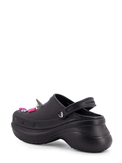 Balenciaga Black Crocs Jibbitz In Black