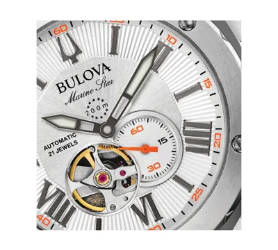 Bulova Mens Watch In Orange,white