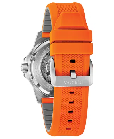 Bulova Mens Watch In Orange,white