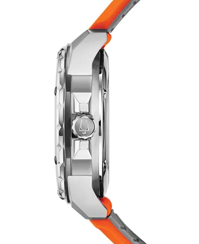 Bulova Mens Watch In Orange,white