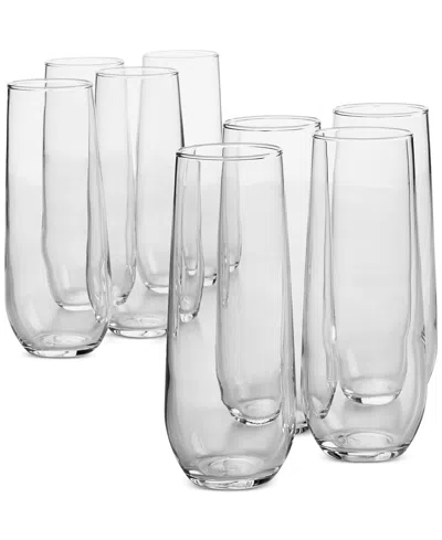 Arch Studio Stemless Champagne Glasses, Set Of 8, Exclusively At Macy's In Clear