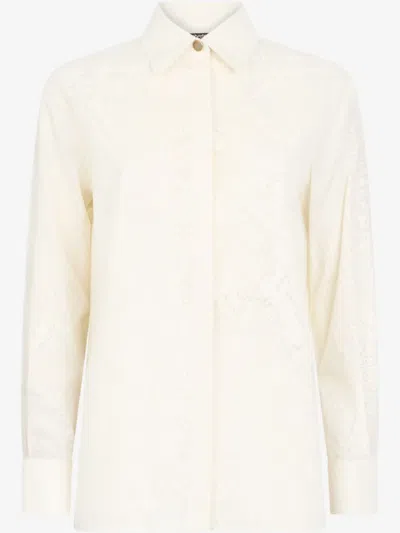 Roberto Cavalli Python-print Shirt In Neutrals