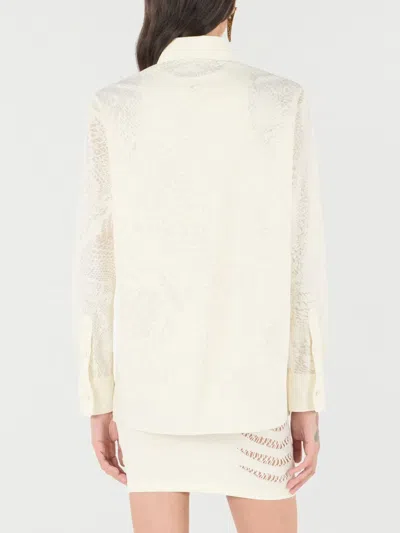 Roberto Cavalli Python-print Shirt In Neutrals
