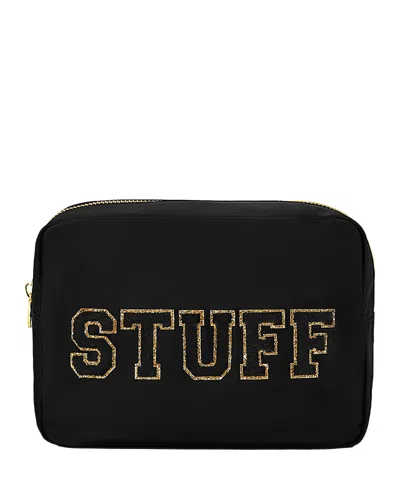 Stoney Clover Lane Stuff Large Pouch In Noir