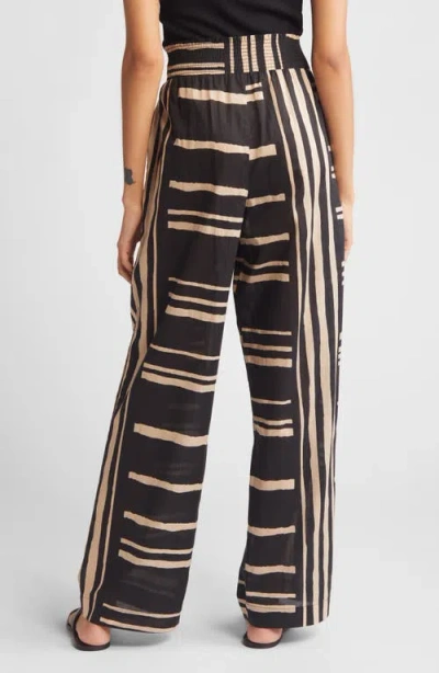 Rails Brendon Stripe Pull-on Wide Leg Pants In Island Stripe