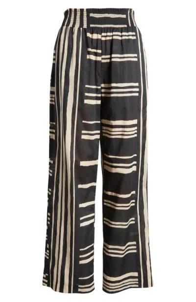 Rails Brendon Stripe Pull-on Wide Leg Pants In Island Stripe