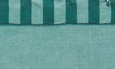 Misette Set-of-four Jardin Embroidered Linen Placemats In Green