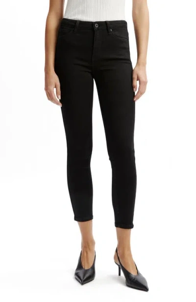 Bardot Bella Crop Skinny Jeans In Black